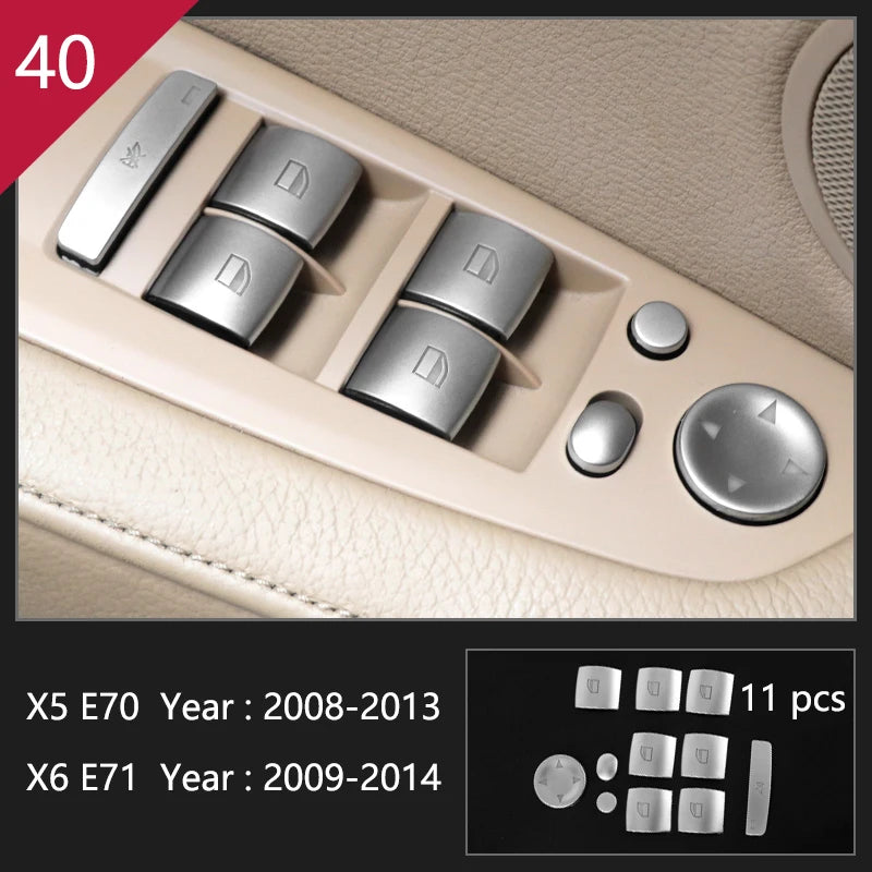 For BMW X5 X6 E70 E71 Accessories Car Interior Air Conditioning CD Console Panel Cover