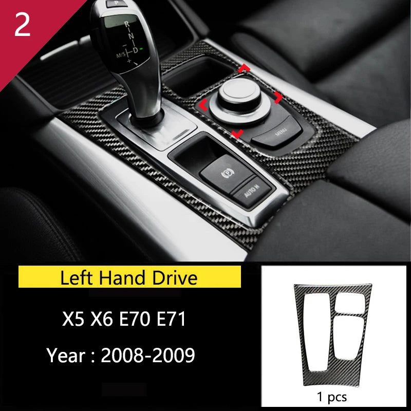 For BMW X5 X6 E70 E71 Accessories Car Interior Air Conditioning CD Console Panel Cover