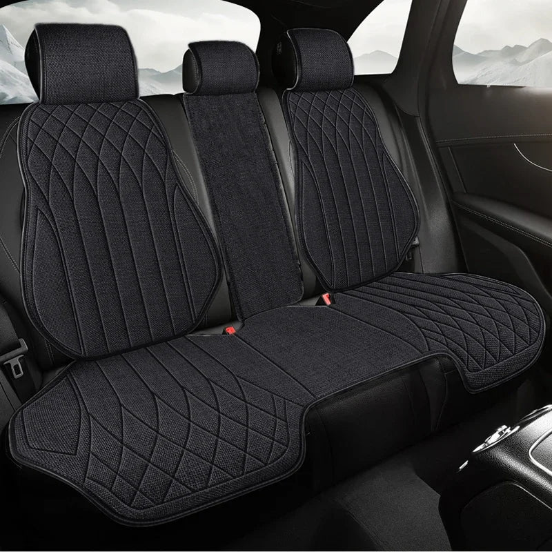 Universal Car Seat Cover Four Season Auto Flax Breathable Seat Covers